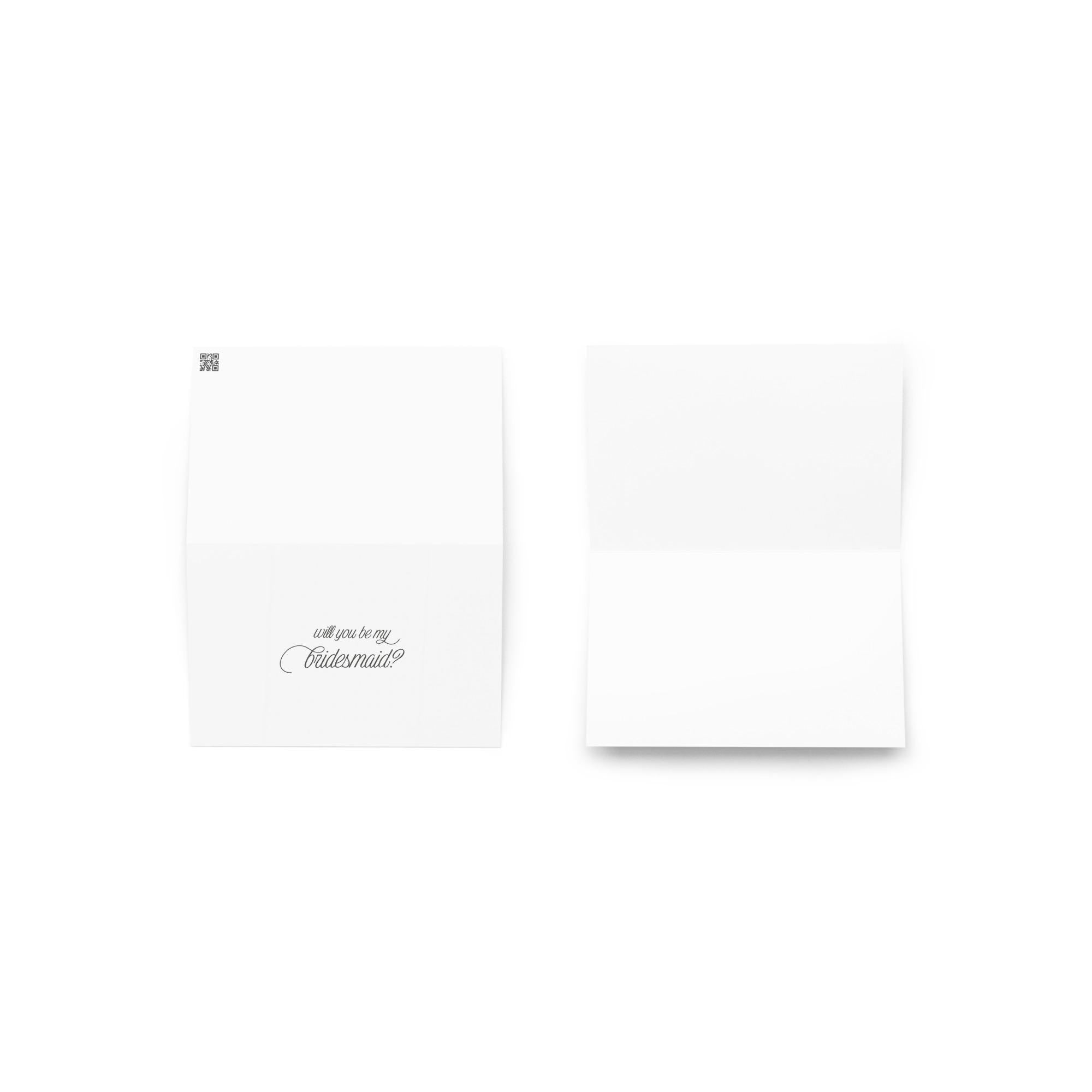 Bridesmaid Proposal Card | Minimalist Wedding Party Ask