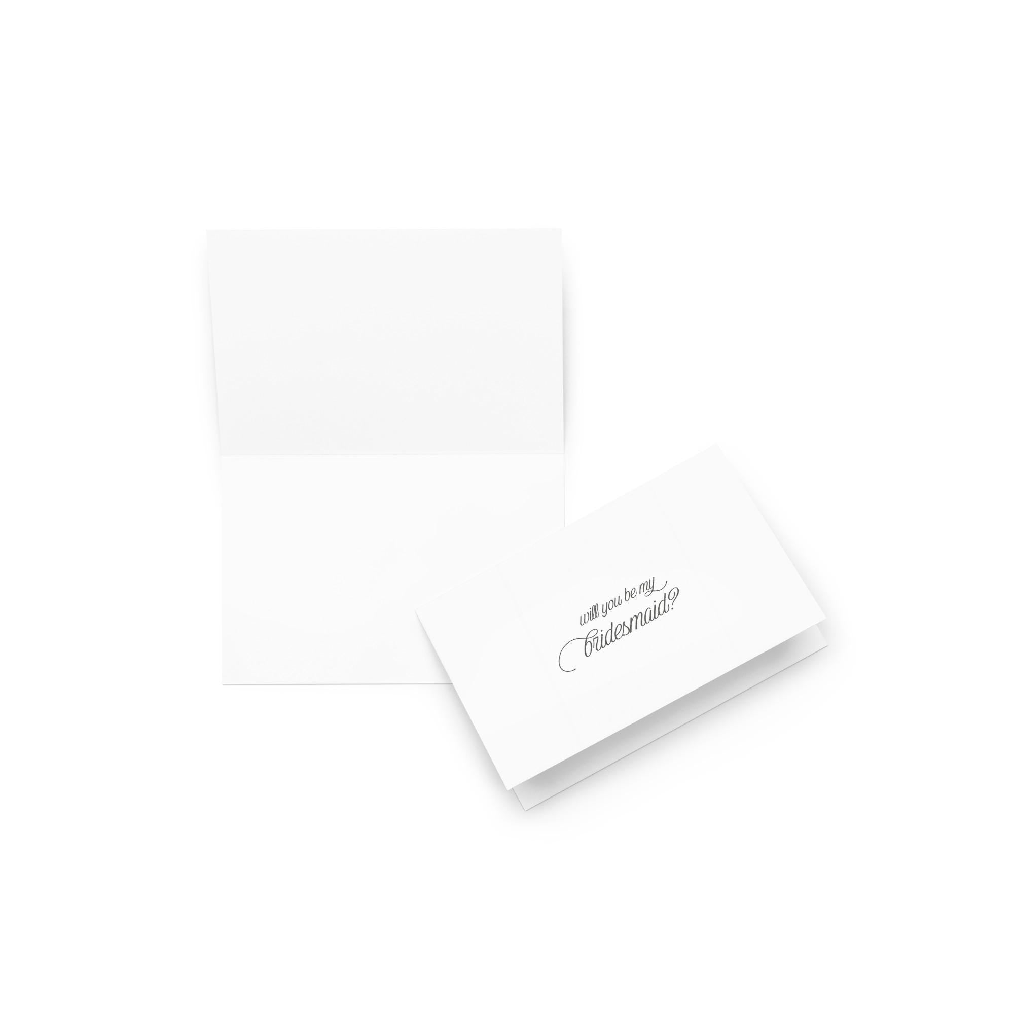 Bridesmaid Proposal Card | Minimalist Wedding Party Ask