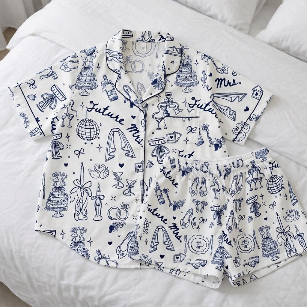 Future Mrs. Pajama Set – Bridal Shower Outfit, Honeymoon PJs