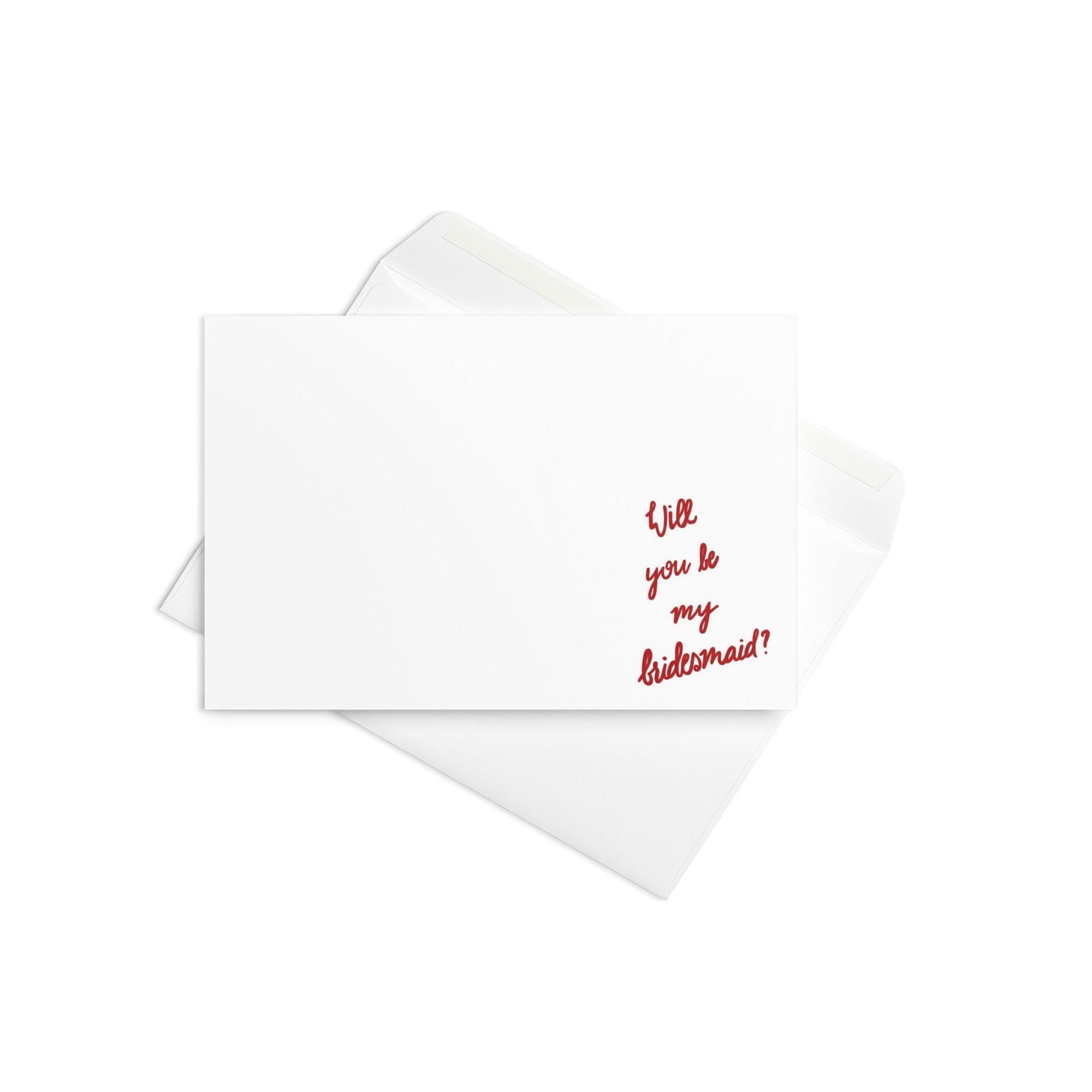 Bridesmaid Proposal Card | Colorful Script, Wedding Party Ask (4x6)