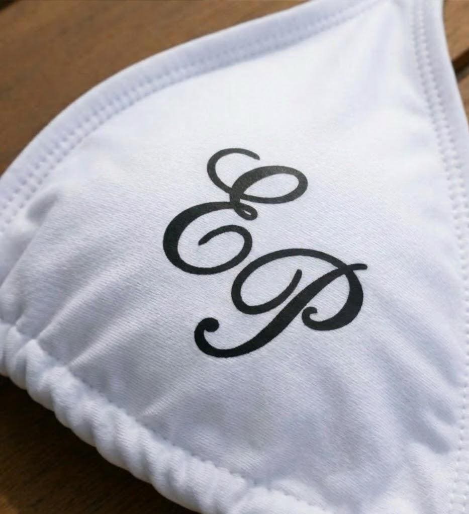 Custom Bride Bikini – Personalized Mrs Swimsuit, White Honeymoon & Bachelorette Bikini