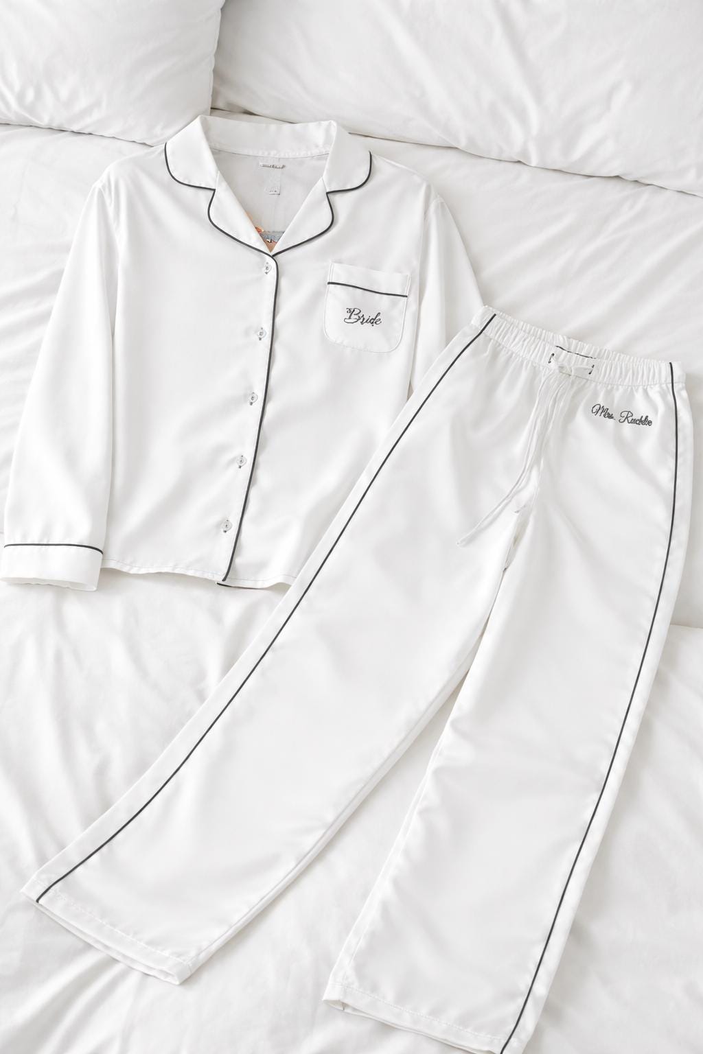 Monogrammed Bridesmaid Pajamas, Bachelorette Party PJs