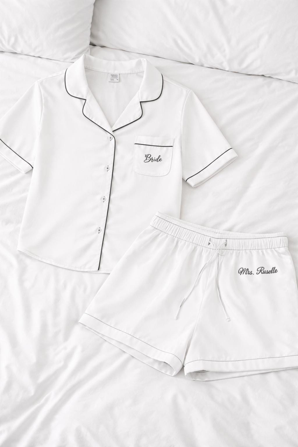 Monogrammed Bridesmaid Pajamas, Bachelorette Party PJs