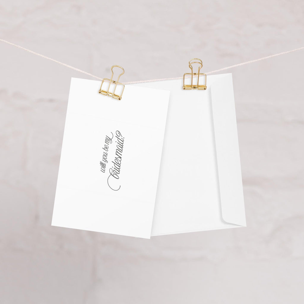 Bridesmaid Proposal Card | Minimalist Wedding Party Ask