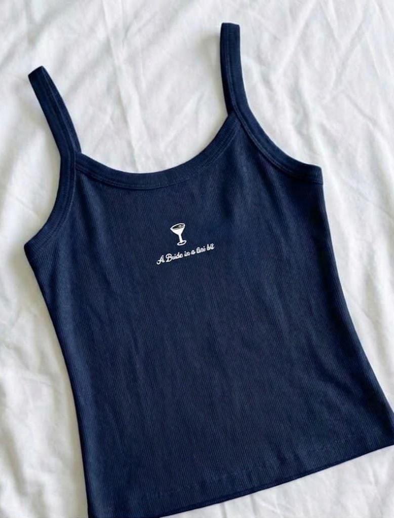 Embroidered Bride Lounge Set – Espresso Martini Honeymoon Pajamas