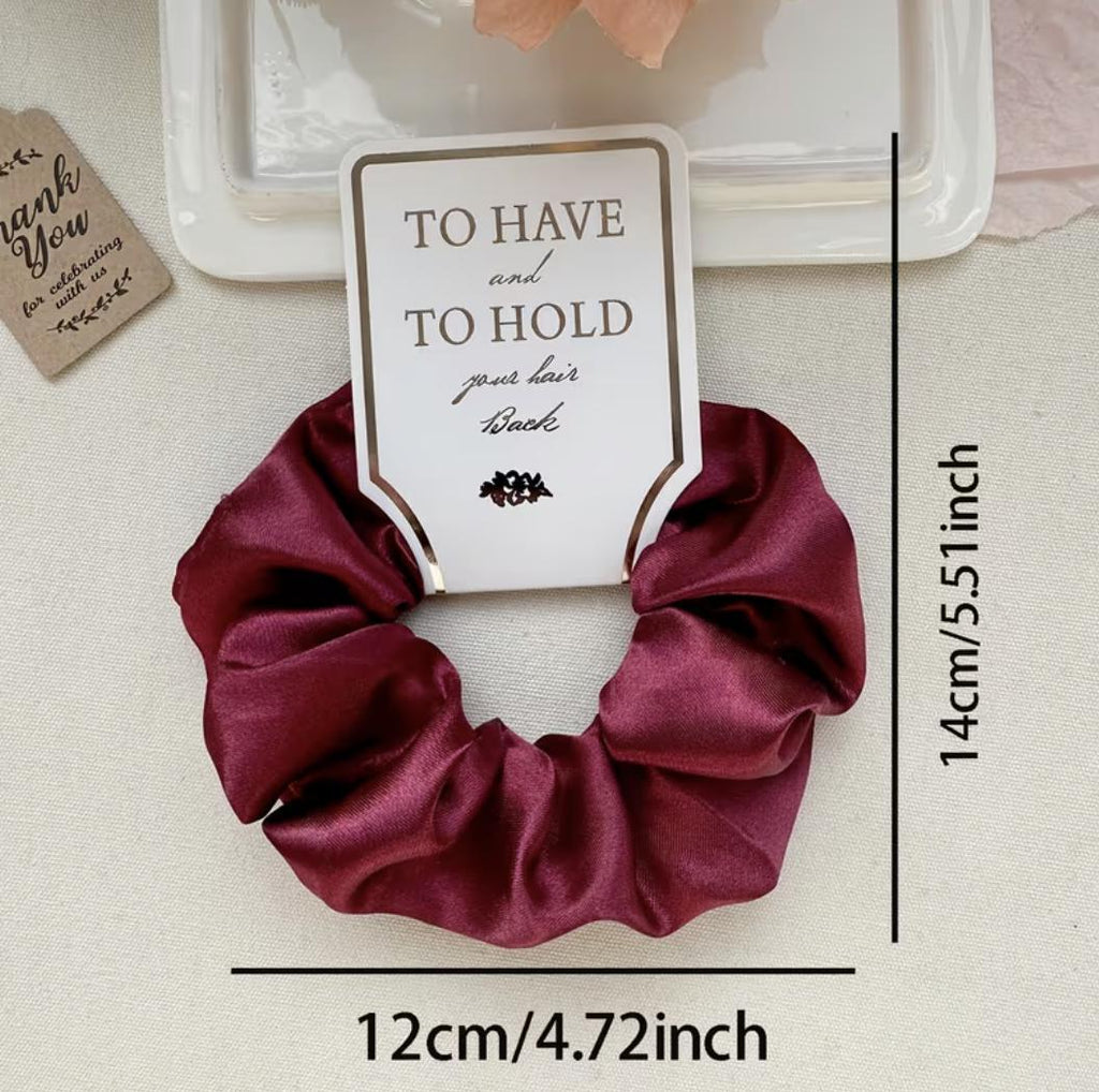 Bridesmaid Proposal Satin Scrunchie: 'Tie The Knot' Gift