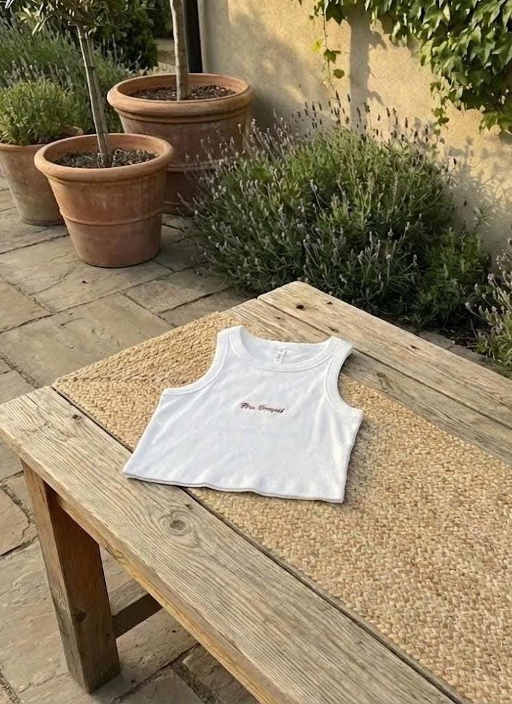 Embroidered Wifey Tank Top | Personalized Bridal Gift