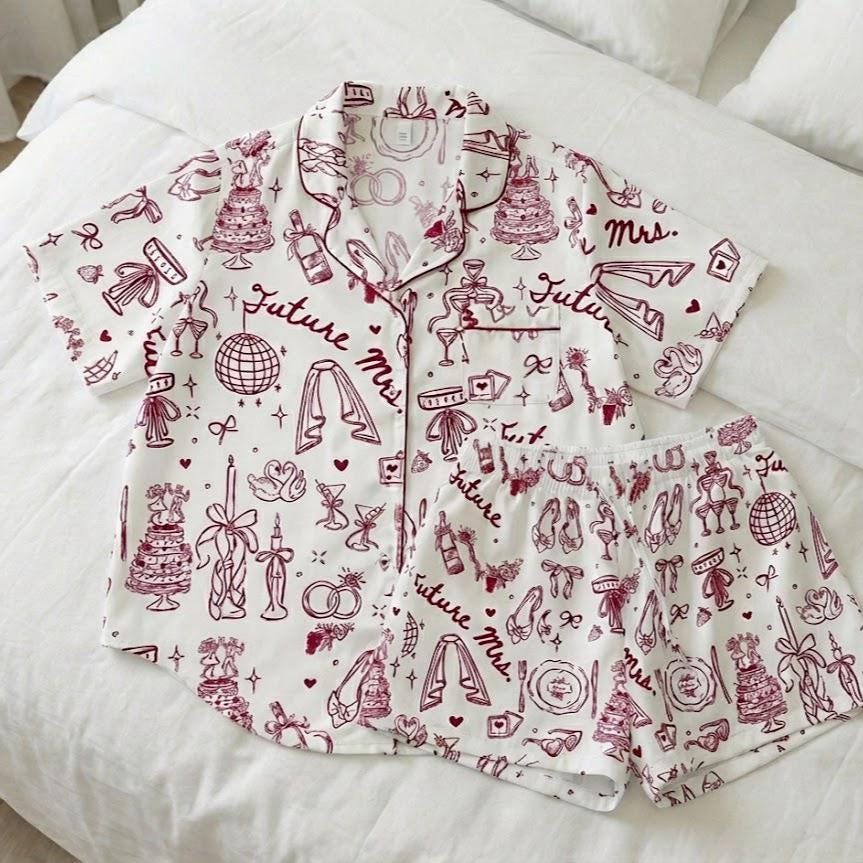 Future Mrs. Pajama Set – Bridal Shower Outfit, Honeymoon PJs