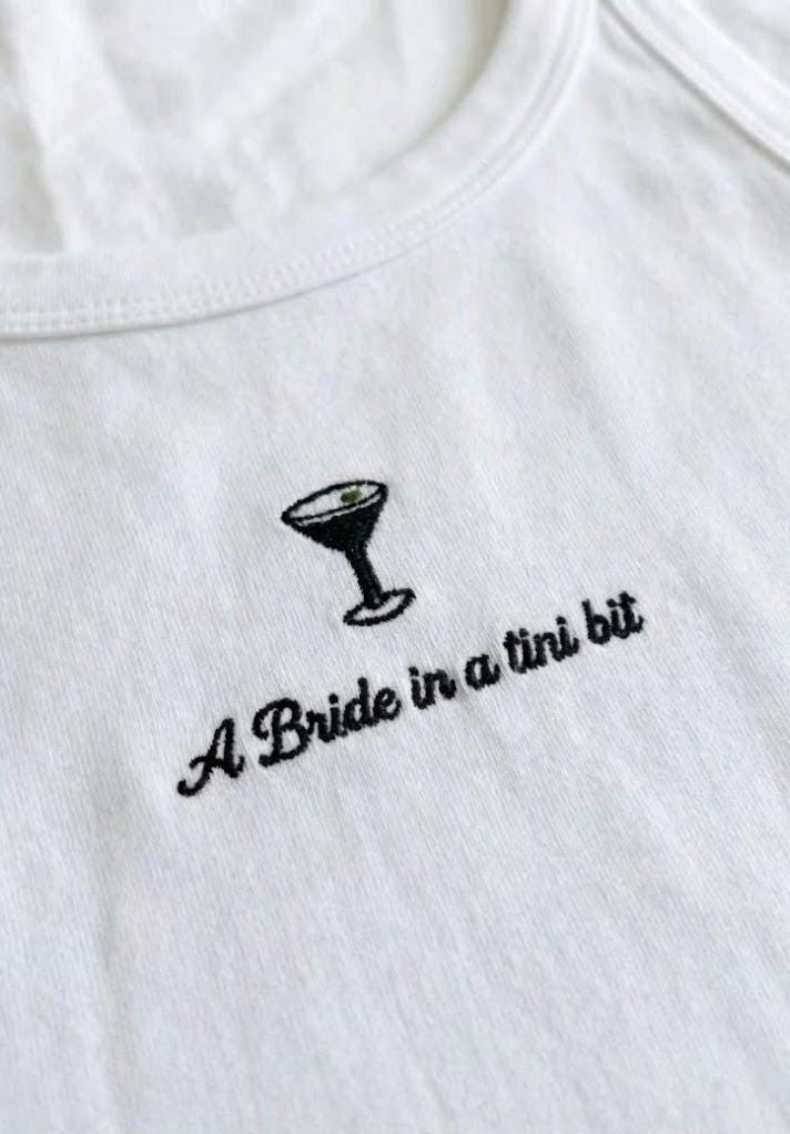 Embroidered Bride Lounge Set – Espresso Martini Honeymoon Pajamas