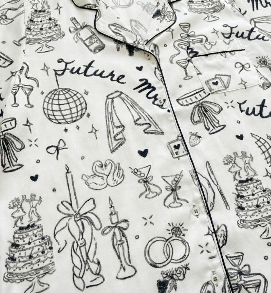 Future Mrs. Pajama Set – Bridal Shower Outfit, Honeymoon PJs