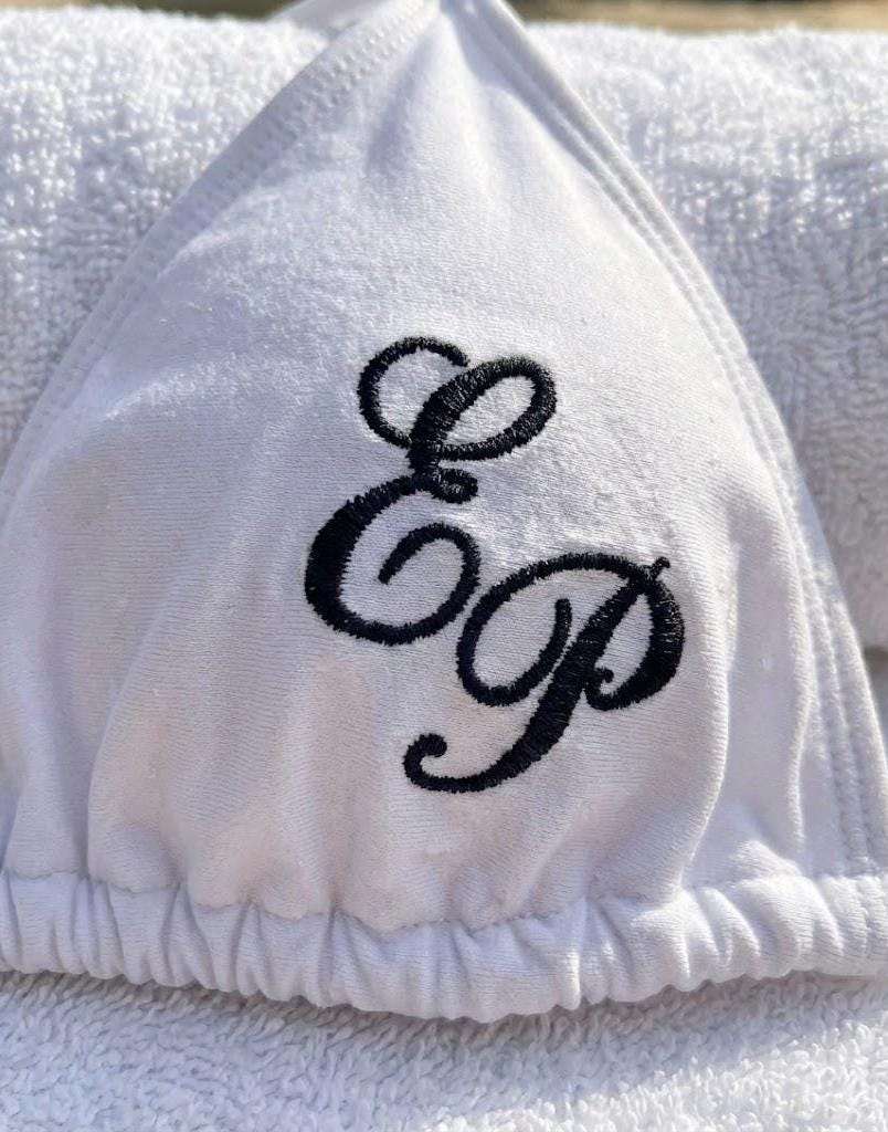 Bride-to-Be Swim Embroidered Bundle | Custom Bikini, Sarong, Sunglasses & Veil