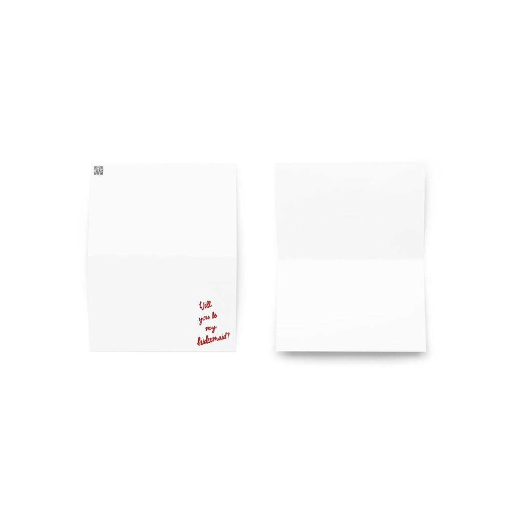 Bridesmaid Proposal Card | Colorful Script, Wedding Party Ask (4x6)