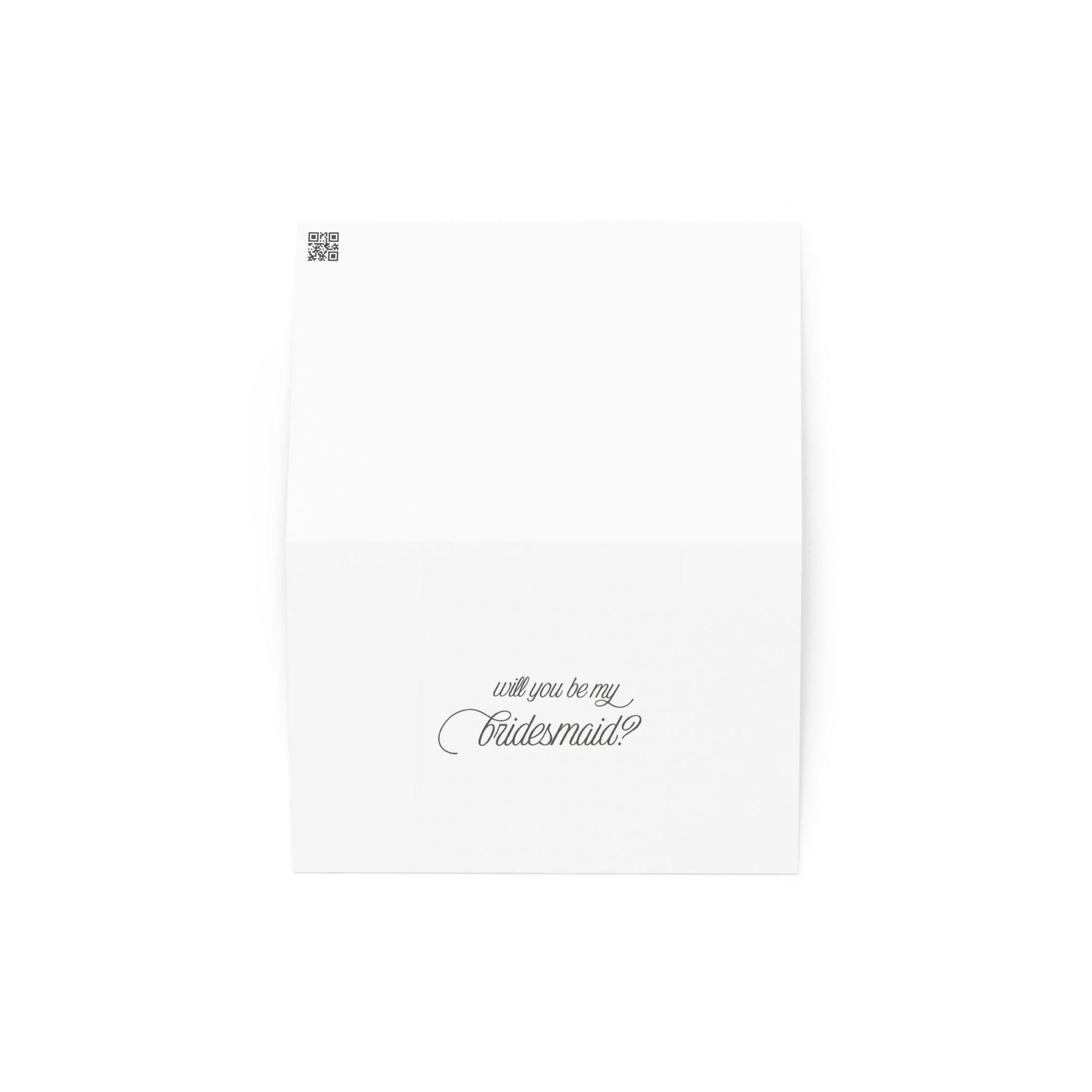 Bridesmaid Proposal Card | Minimalist Wedding Party Ask