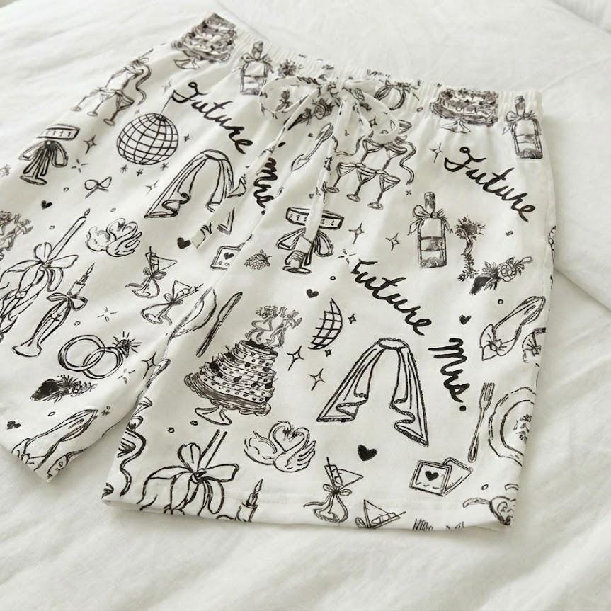 Future Mrs. Pajama Set – Bridal Shower Outfit, Honeymoon PJs