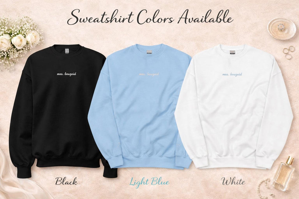 Personalized “I Said Yes” Sweatshirt – Custom Bride Name, Engagement Gift Crewneck