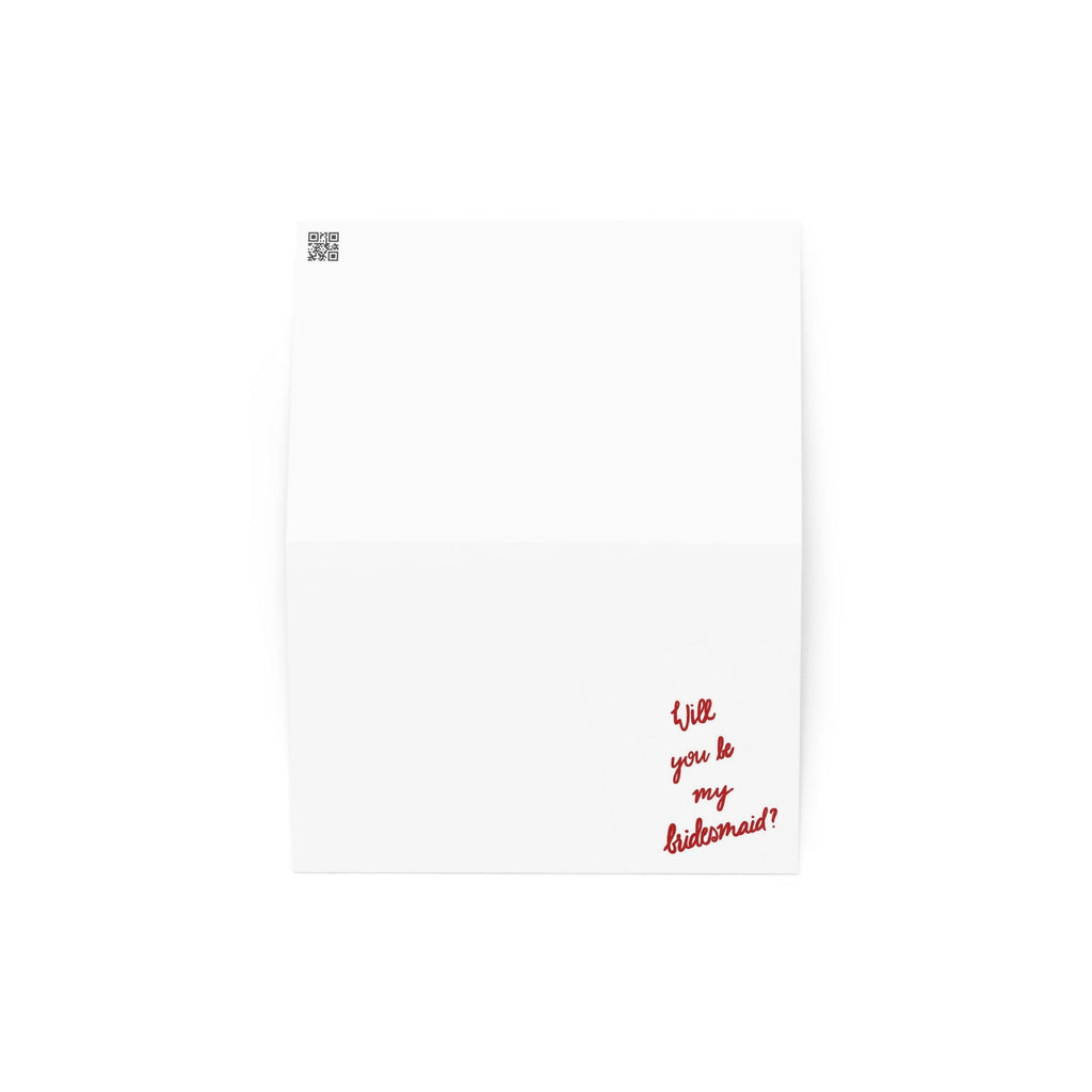 Bridesmaid Proposal Card | Colorful Script, Wedding Party Ask (4x6)